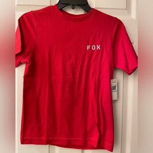 Boys M: FOX MTB Cycling/Racing Short Sleeve Red T Shirt NWT New!